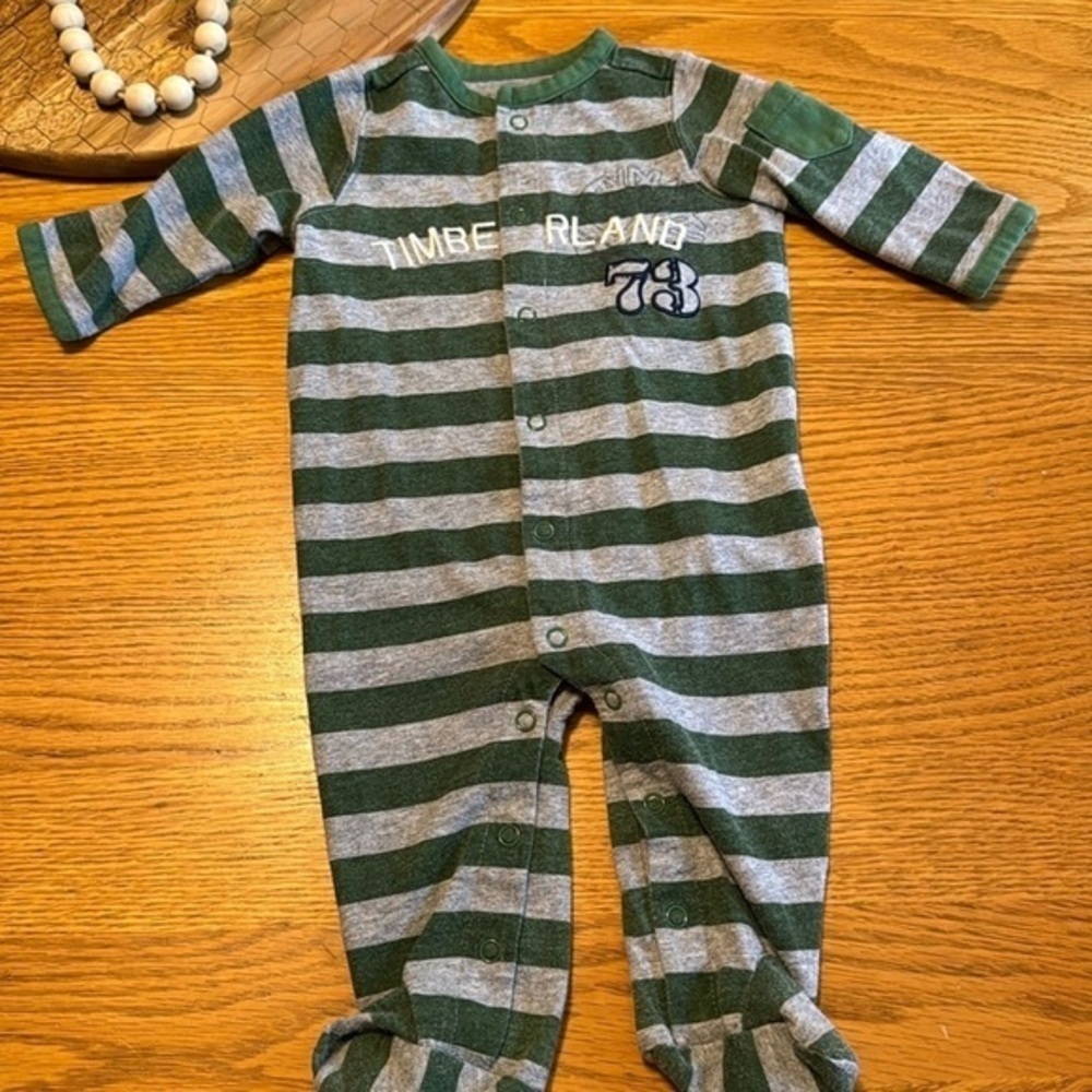 Timberland one piece footie sleeper‎ size 0-3 months